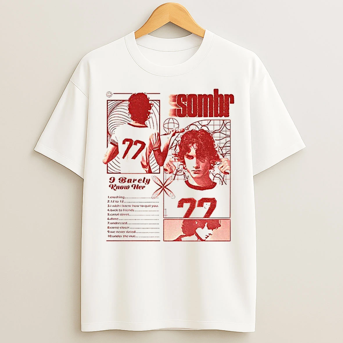 Classic Sombr Tour Music Vintage I Barely Know Her T Shirts