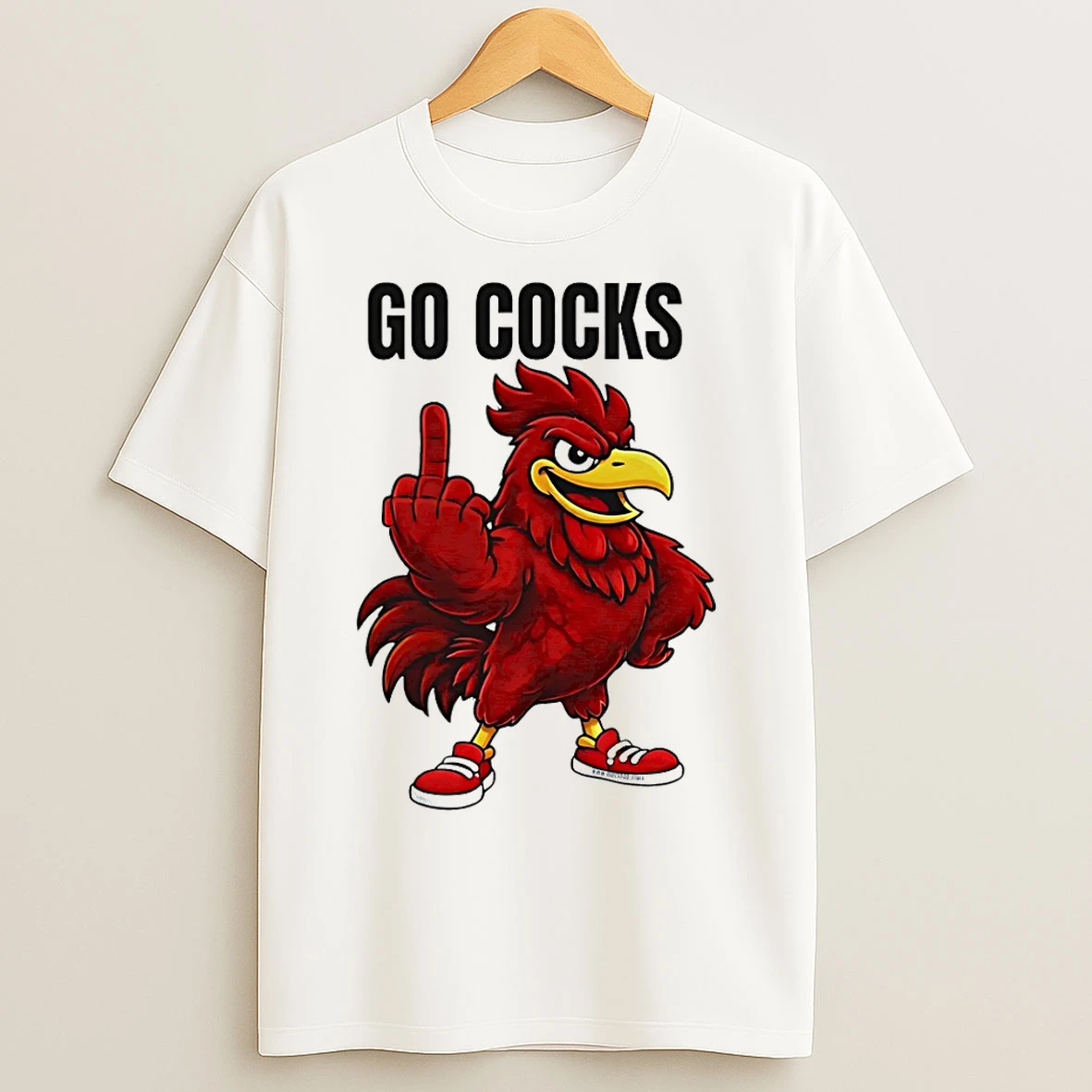Classic South Carolina Gamecock Middle Finger Go Cocks Mascot T Shirts