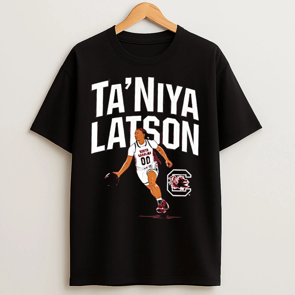 Classic South Carolina Gamecocks Basketball Taniya Latson Name Pose T Shirts