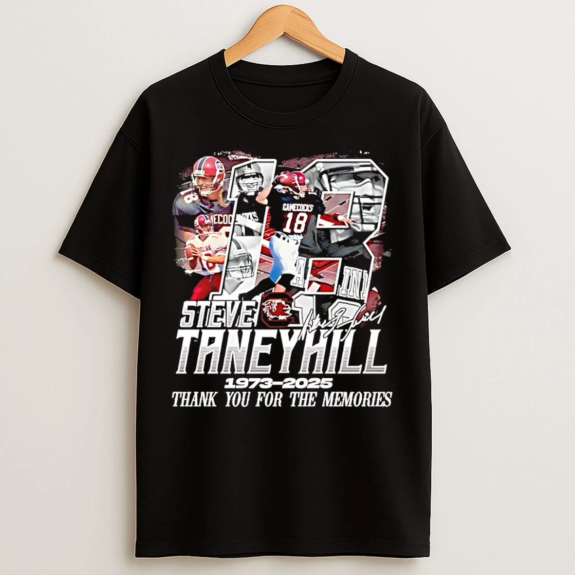 Classic South Carolina Gamecocks Steve Taneyhill 1973 2025 Thank You T Shirts