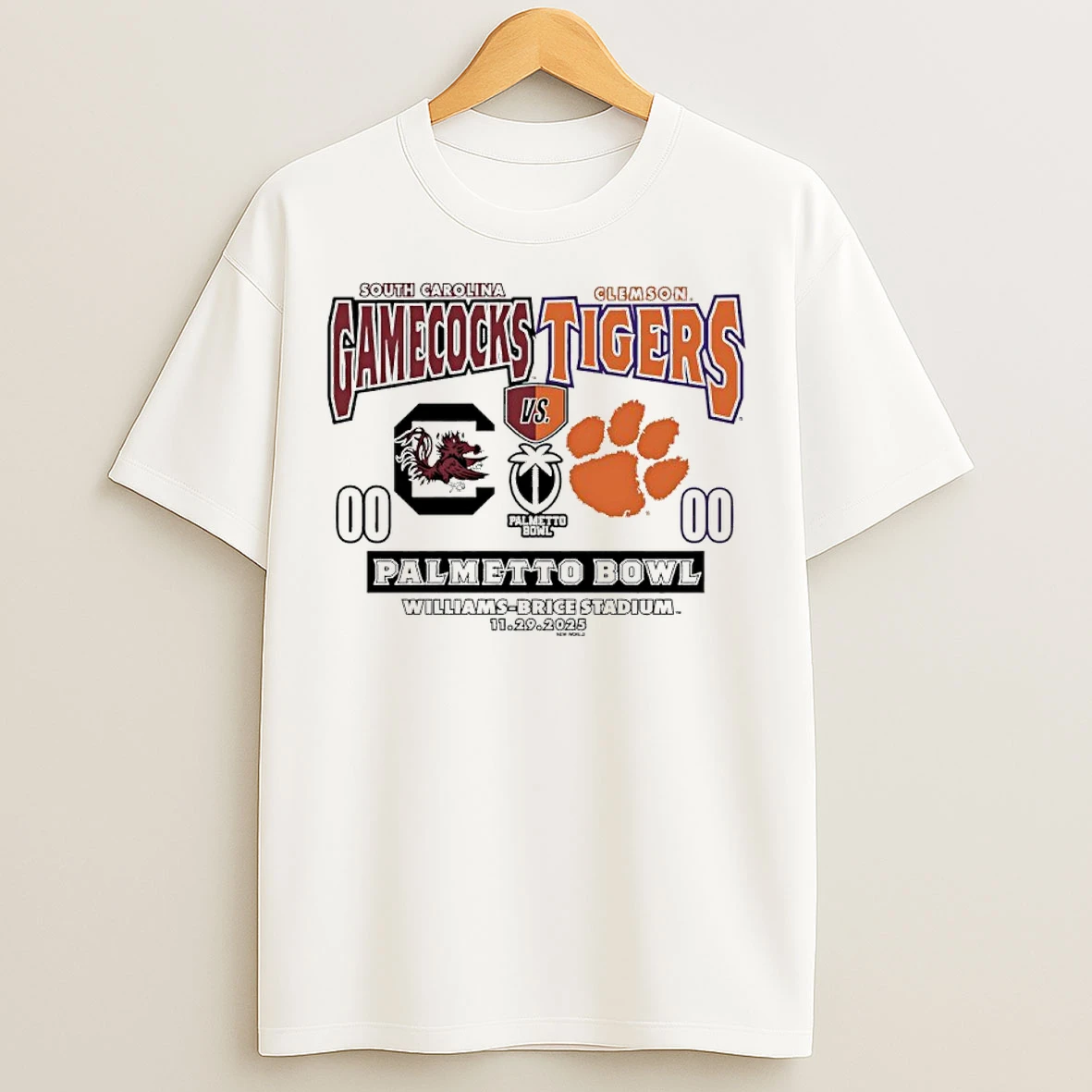 Classic South Carolina Gamecocks Vs Clemson Tigers 2025 Palmetto Bowl T Shirts