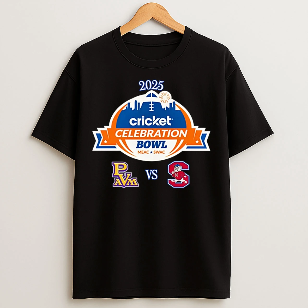 Classic South Carolina State Vs Prairie View Am 2025 Cricket Celebration Bowl T Shirts