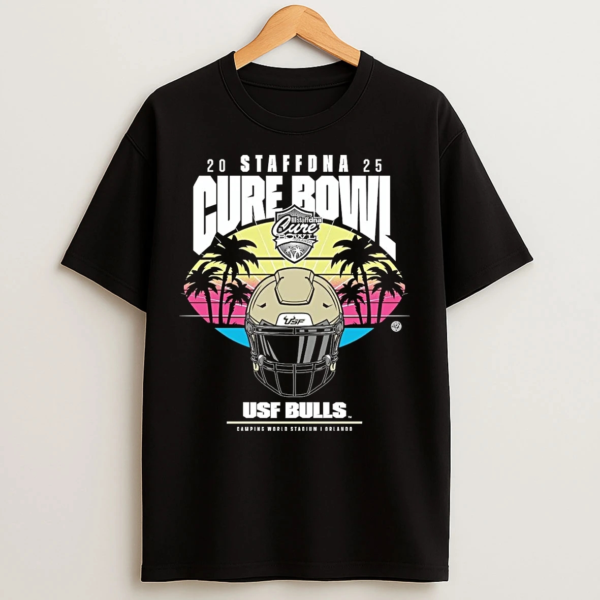 Classic South Florida Bulls 2025 Cure Bowl Helmet T Shirts