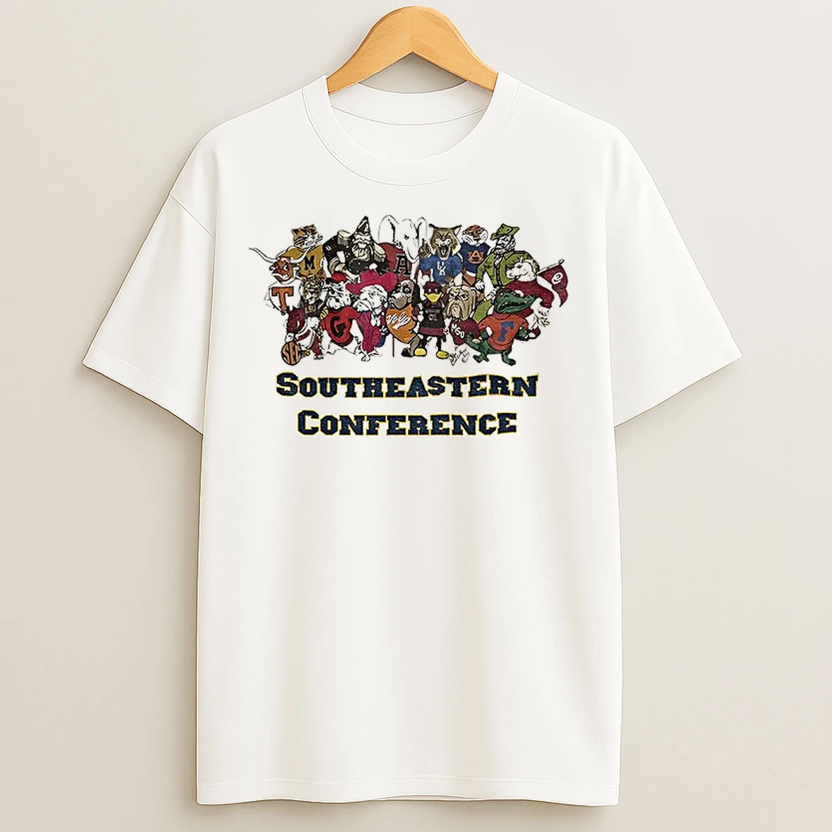 Classic Southeastern Conference Game Day Sec Mascots T Shirts