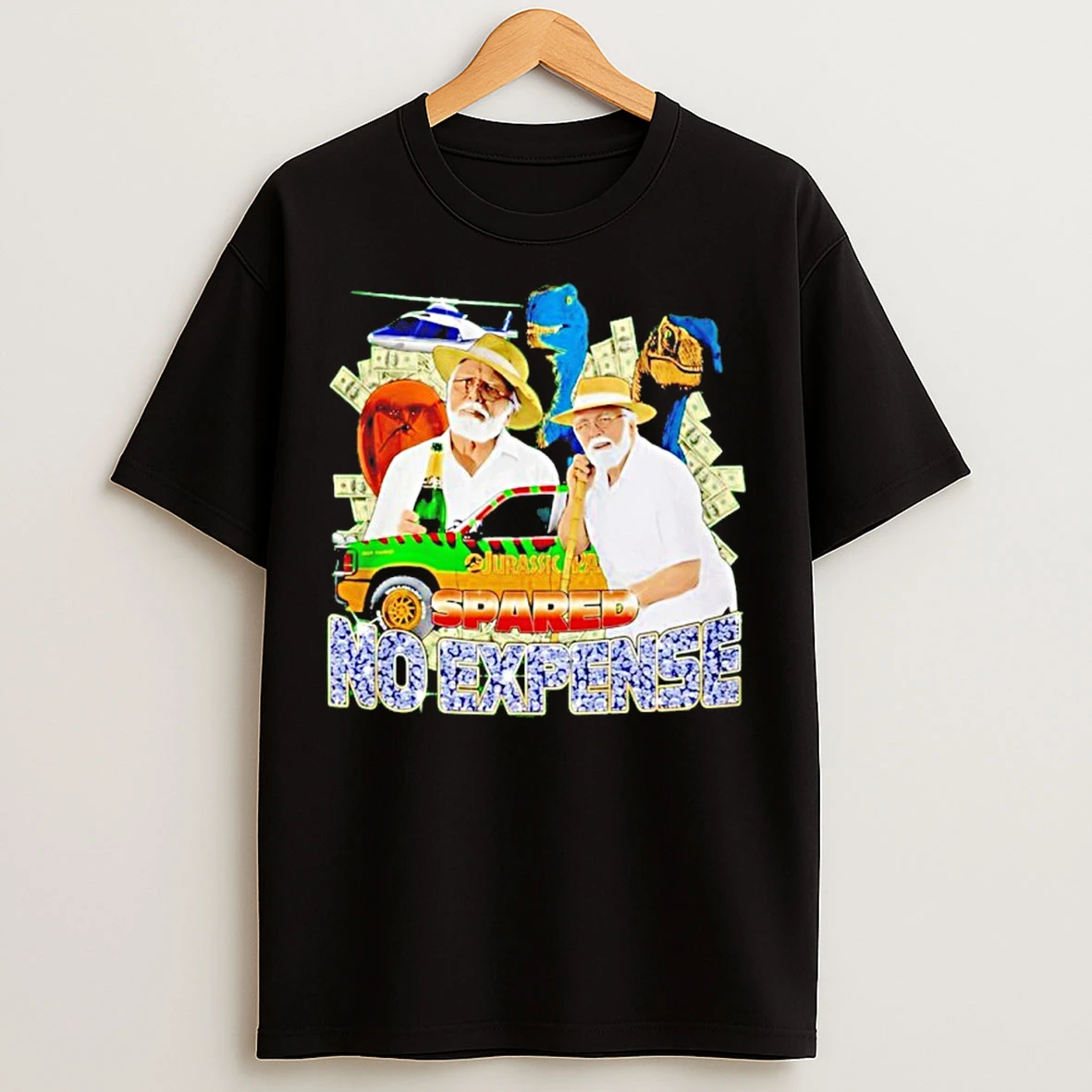 Classic Spared No Expense Jurassic Park Graphic T Shirts