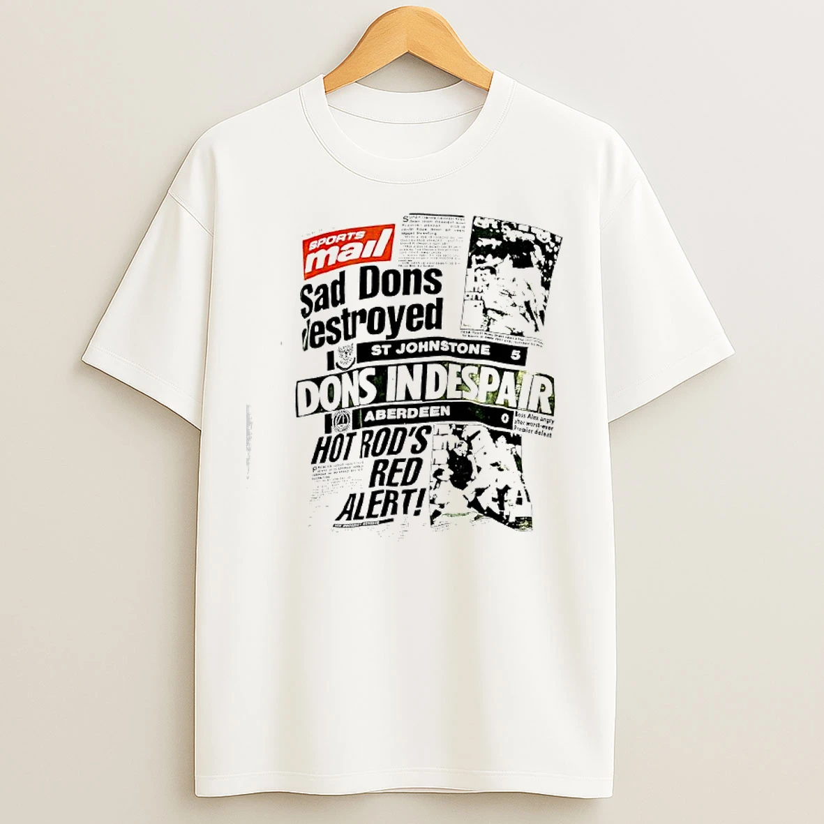 Classic Sports Mail Sad Dons Destroyed Newspaper T Shirts