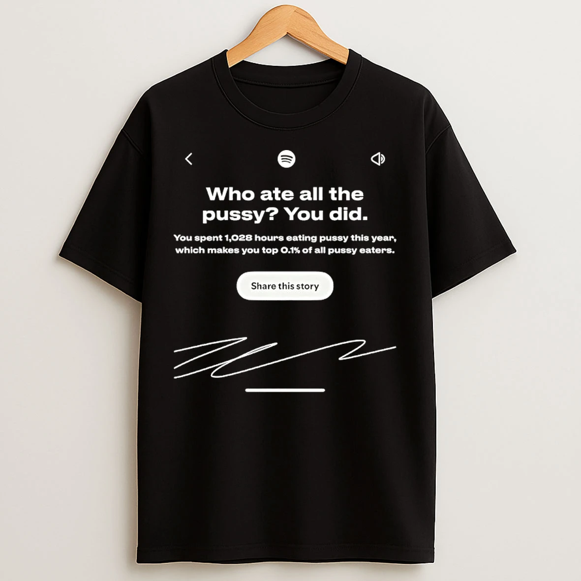 Classic Spotify Who Ate All The Pussy You Did T Shirts