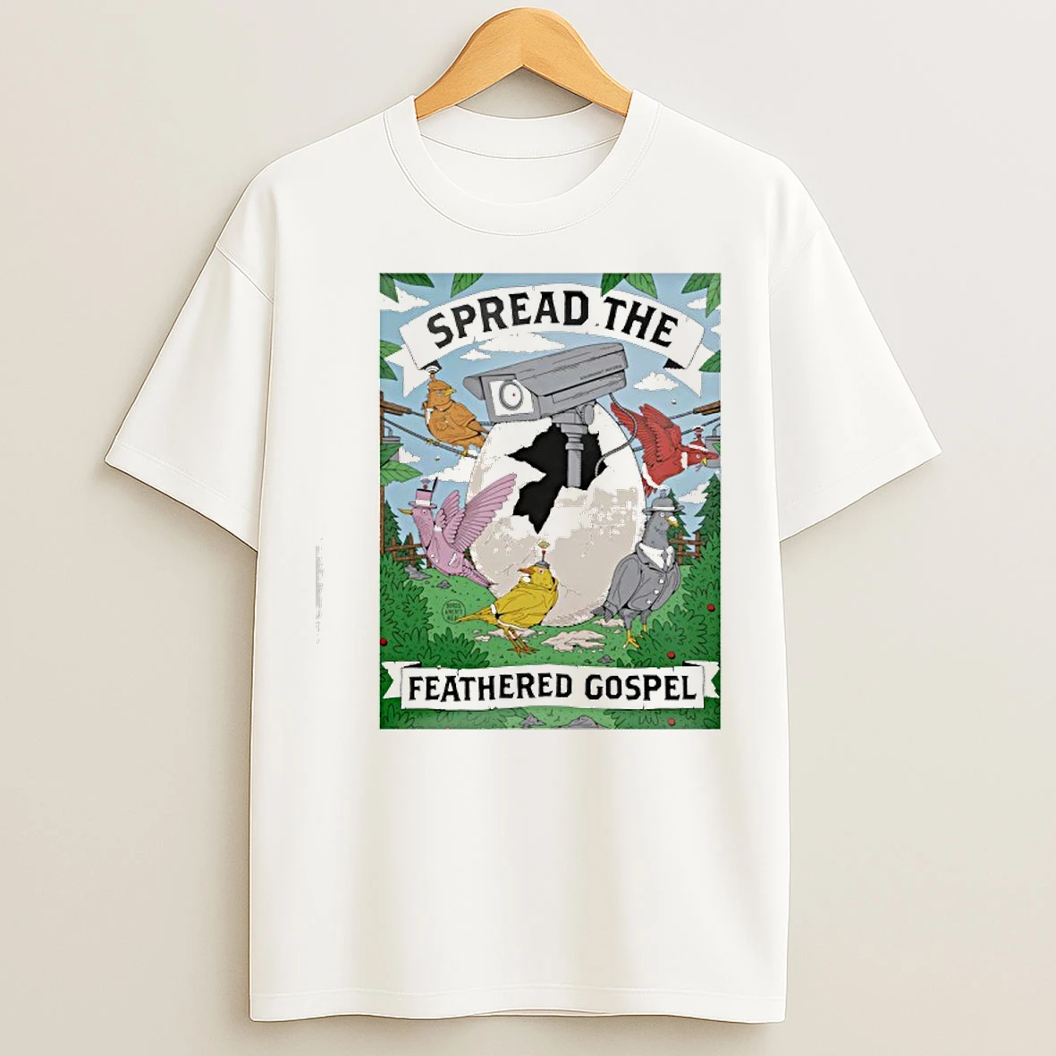 Classic Spread The Feathered Gospel T Shirts