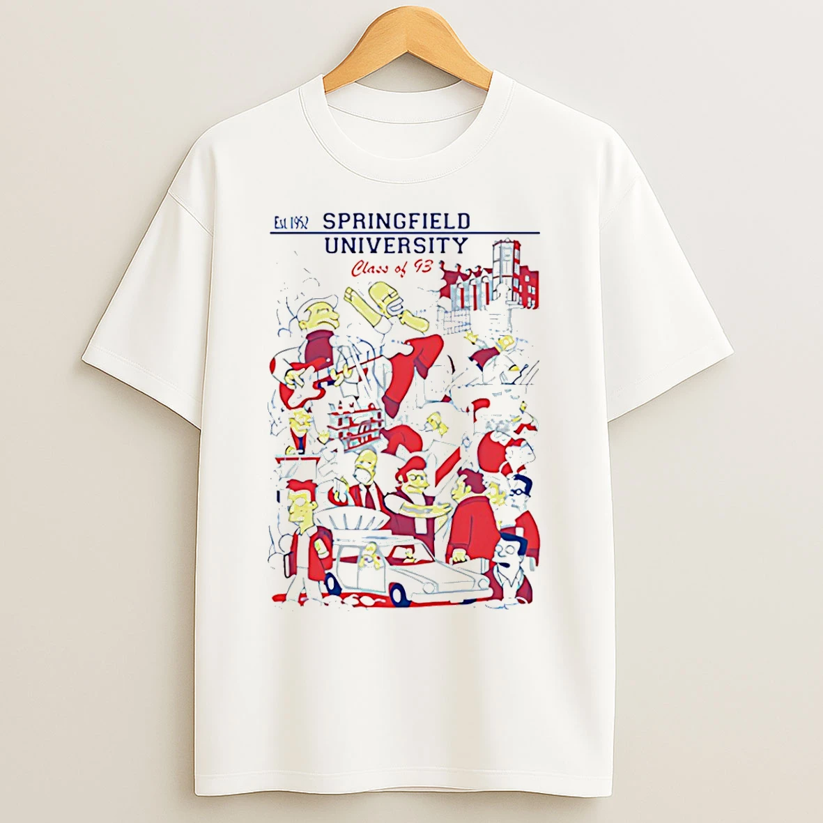 Classic Springfield University Class Of 93 1952 Comic T Shirts