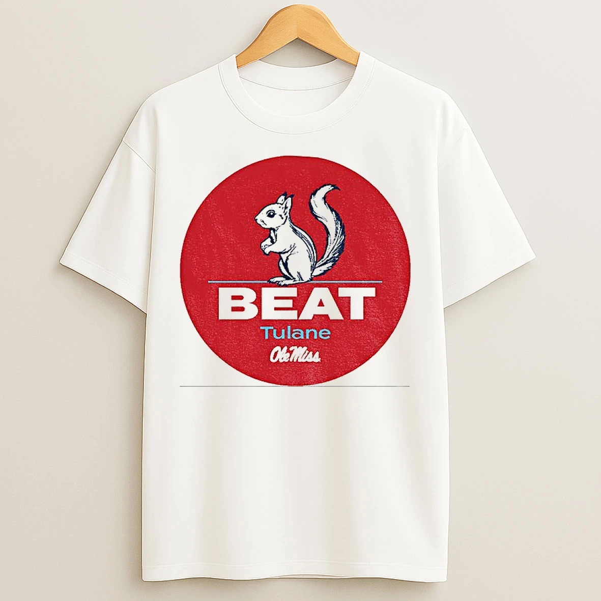 Classic Squirrel Ole Miss Rebels Football Beat Tulane Green Wave T Shirts