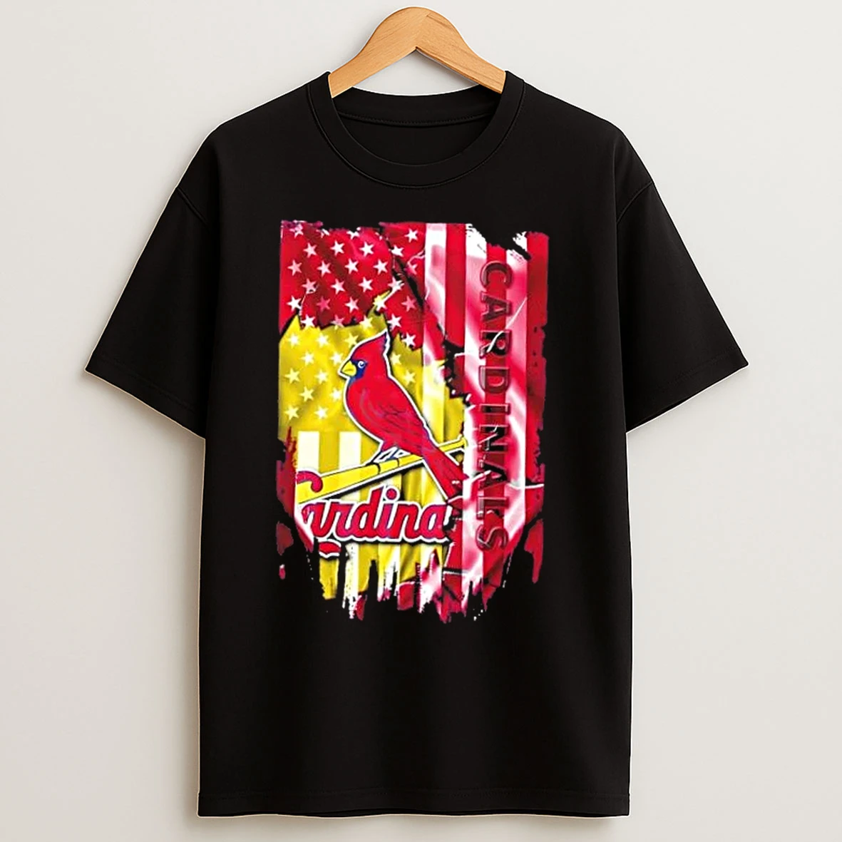 Classic St Louis Cardinals Baseball X American Flag T Shirts