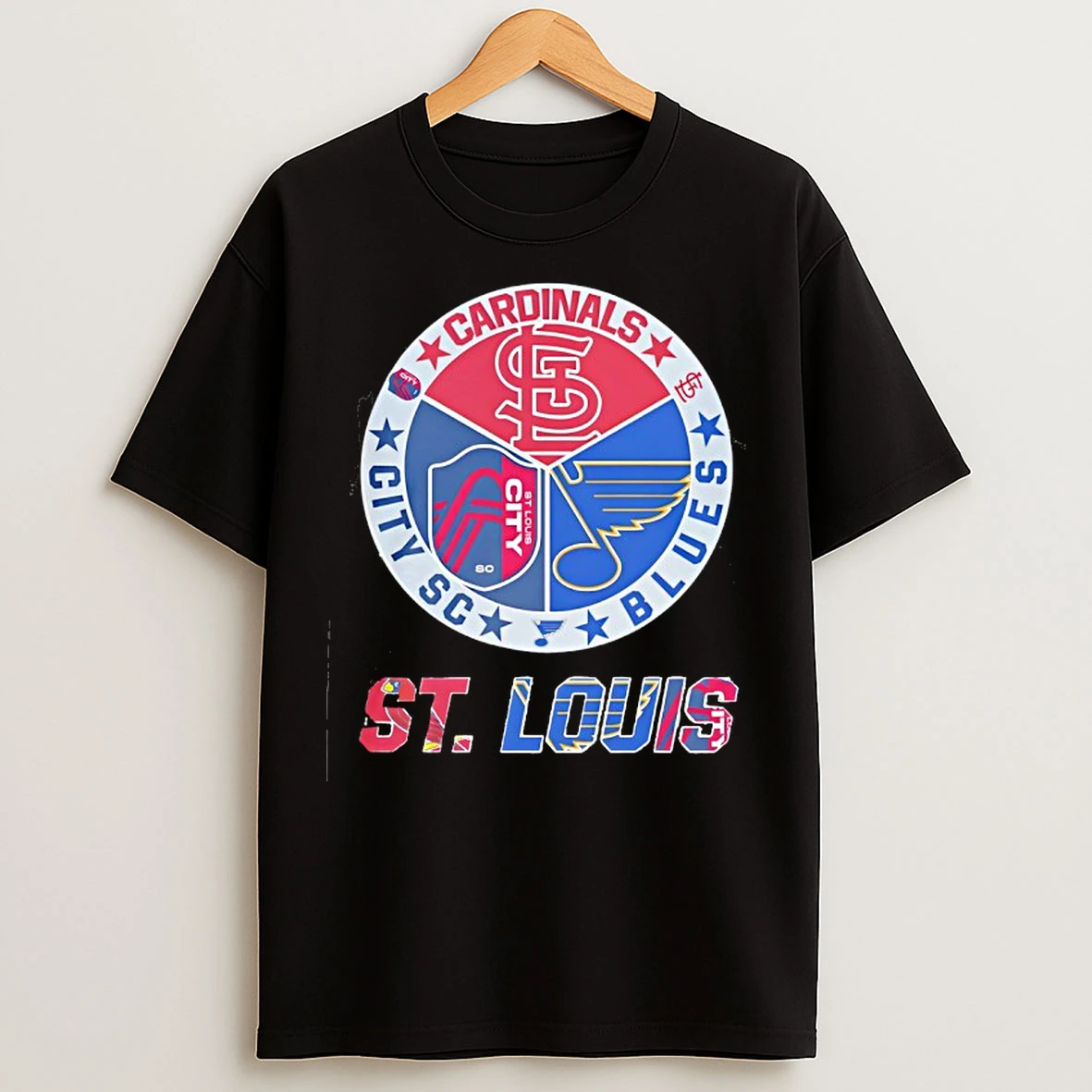 Classic St Louis Cardinals St Louis Blues St Louis City Sc T Shirts