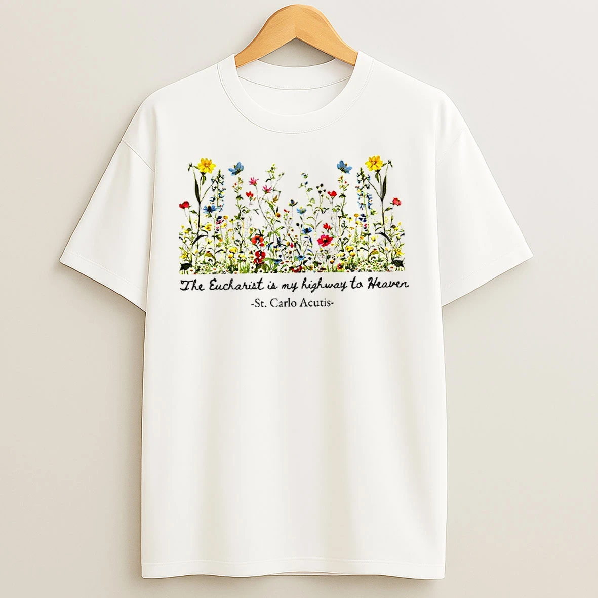 Classic St Carlo Acutis The Eucharist Is My Highway To Heaven T Shirts