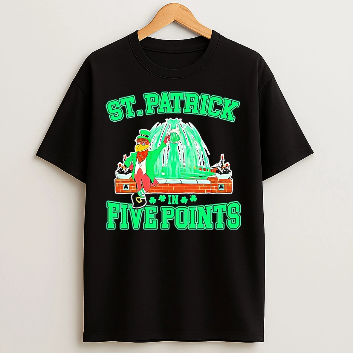 Classic St Patrick In Five Points T Shirts