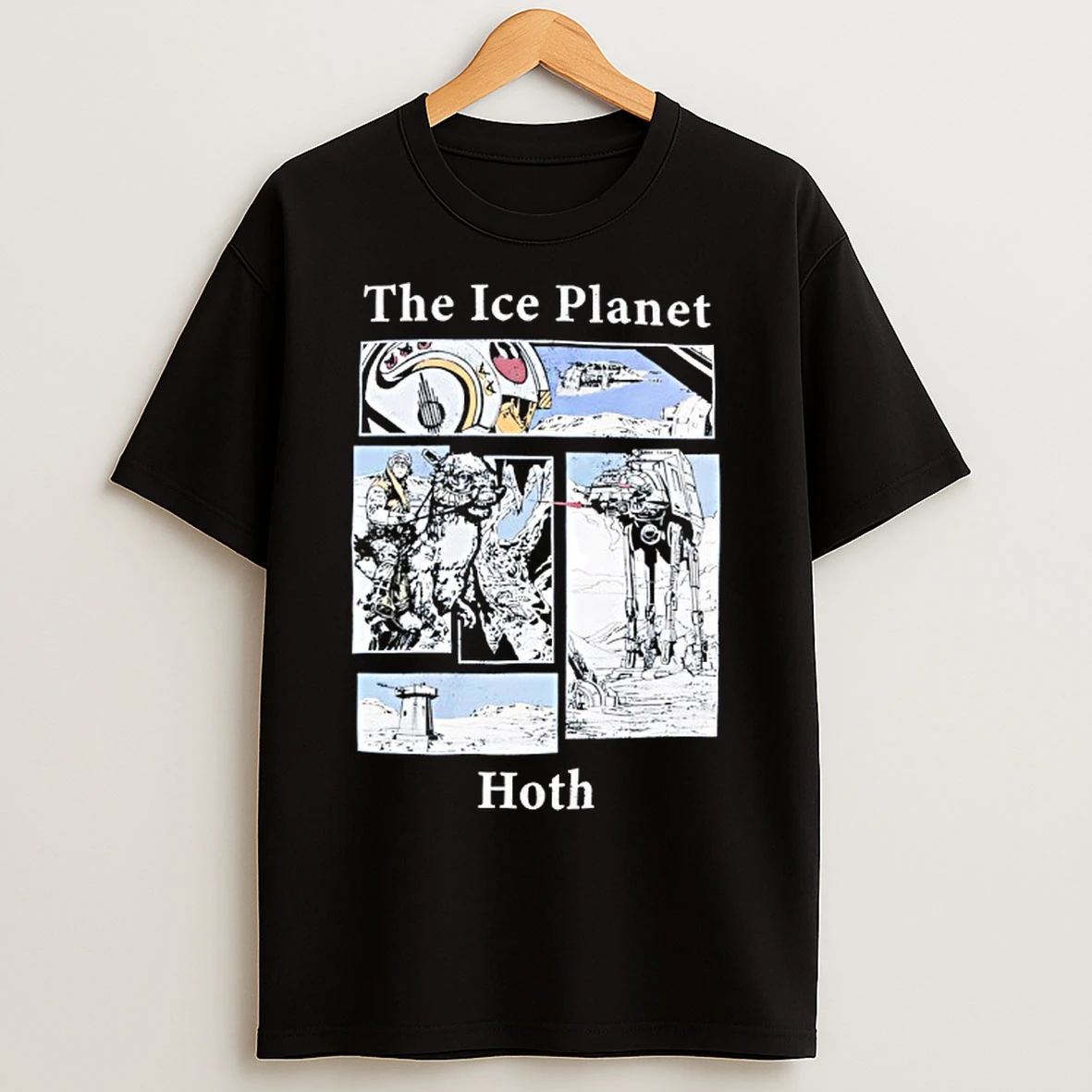Classic Star Wars Hoth Story Panel T Shirts