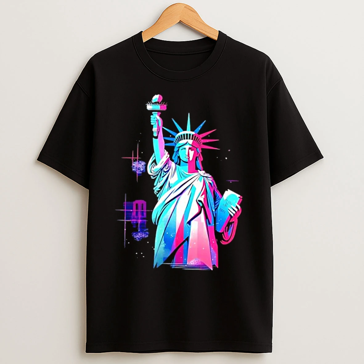 Classic Statue Of Liberty Galaxy Pride T Shirts