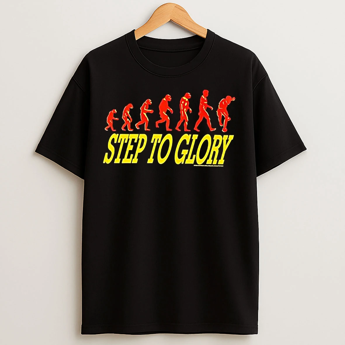 Classic Step To Glory Retro Evolution Graphic T Shirts