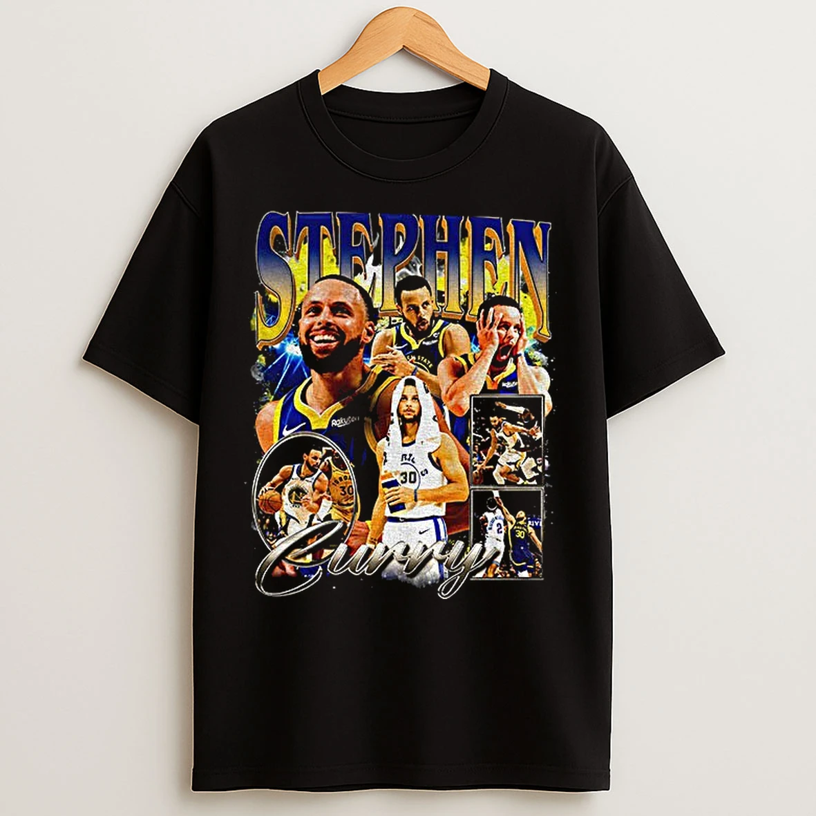 Classic Stephen Curry Golden State Warriors Basketball Nba 2025 T Shirts