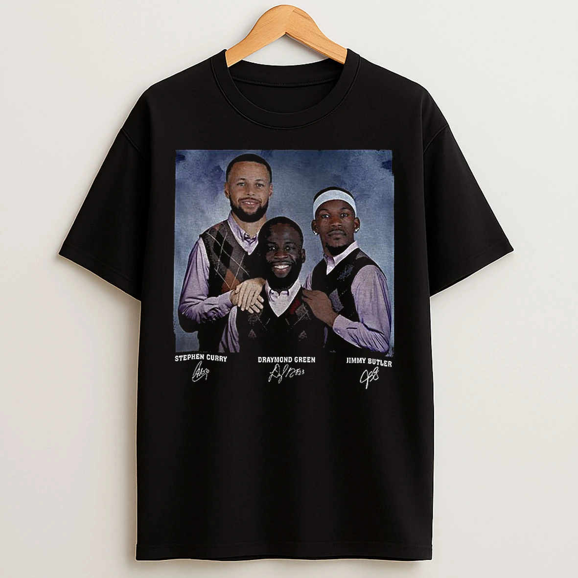 Classic Stephen Curry Jimmy Butler Draymond Green Basketball Golden Step Bros Signature T Shirts