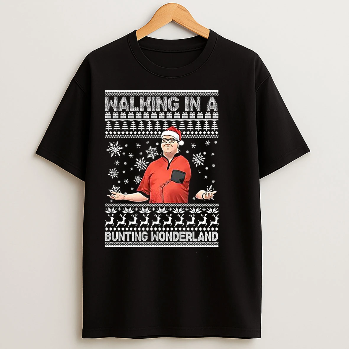 Classic Stephen Paul Bunting Walking In A Bunting Wonderland Christmas T Shirts