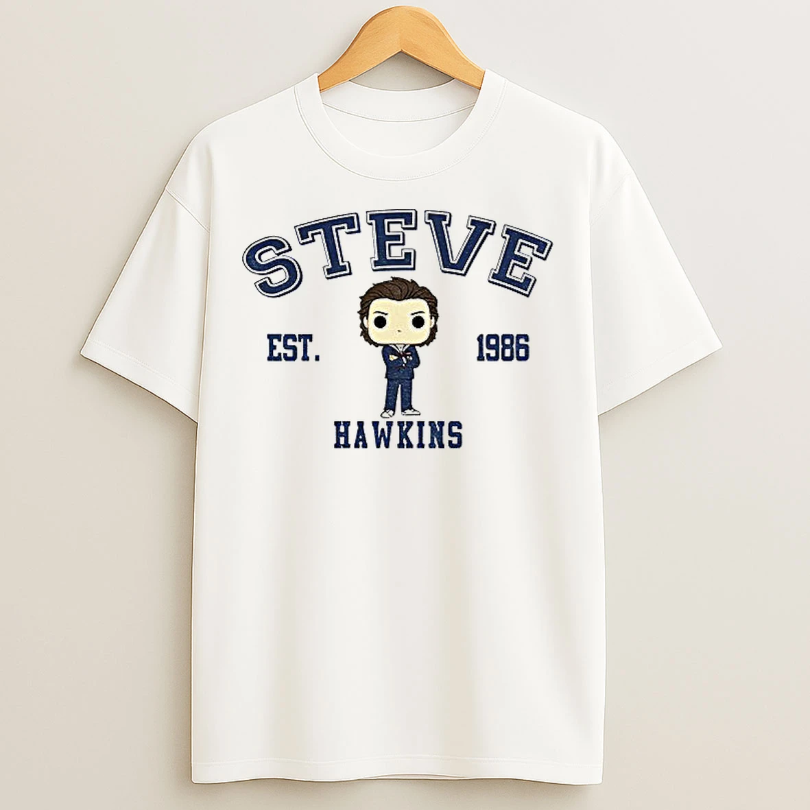Classic Steve Stranger Things Est 1986 Cartoon T Shirts