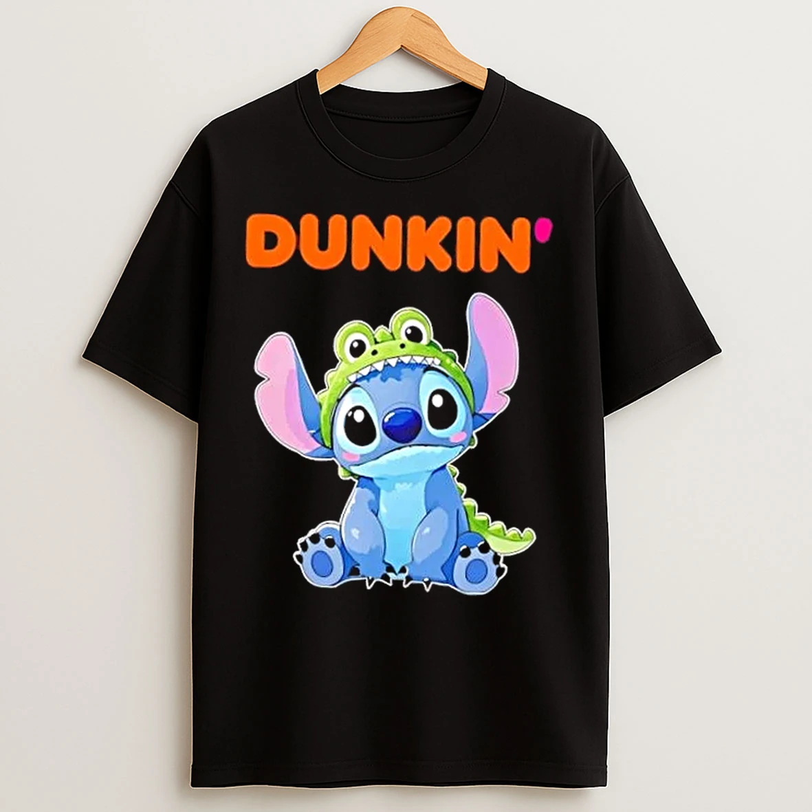 Classic Stitch Cosplay Crocodile X Dunkin Donuts T Shirts