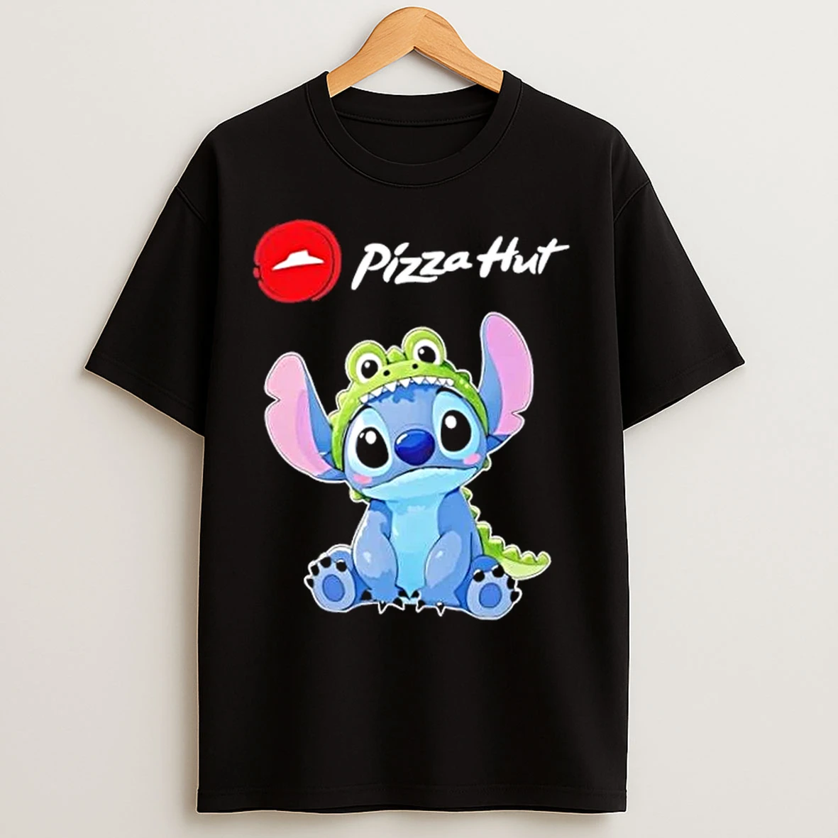Classic Stitch Cosplay Crocodile X Pizza Hut T Shirts