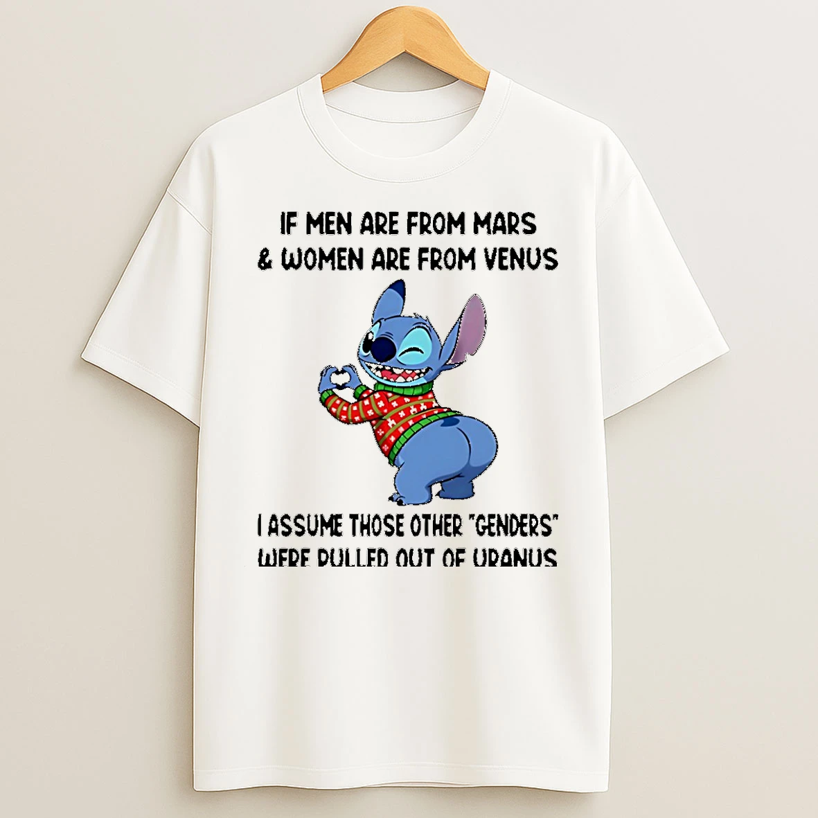Classic Stitch If Men Are From Mars Women Are From Venus I Assume Those Other Genders Christmas T Shirts