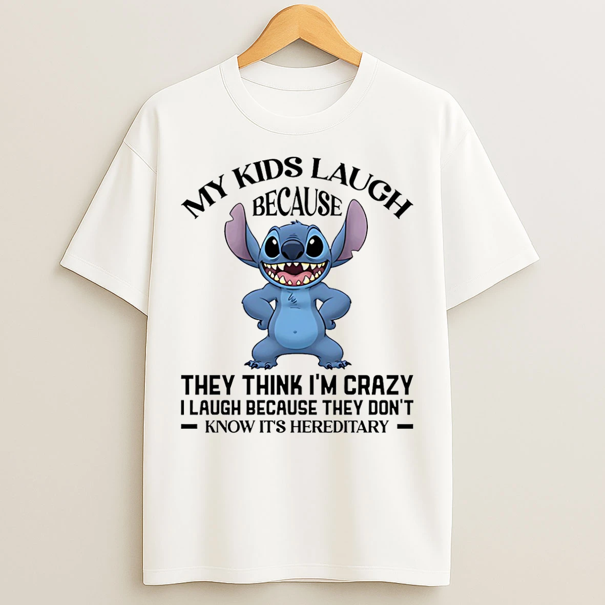 Classic Stitch My Kids Laugh Because They Think Im Crazy T Shirts