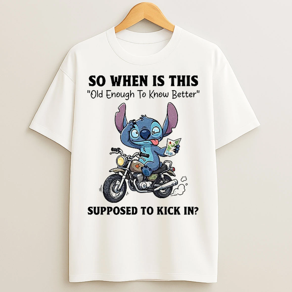 Classic Stitch So When Is This Old Enough To Know Better Supposed To Kick In T Shirts