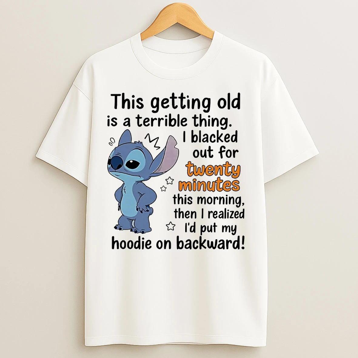 Classic Stitch This Getting Old Is A Terrible Thing I Blacked Out For Twenty Minutes T Shirts