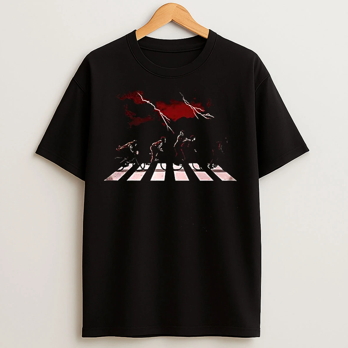 Classic Strange Things Kids Cross The Street T Shirts