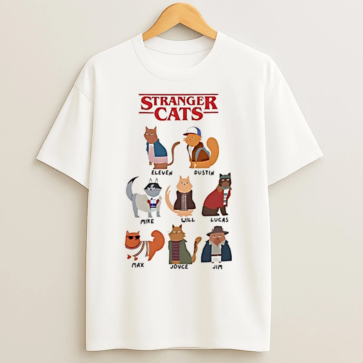Classic Stranger Cats Stranger Things T Shirts