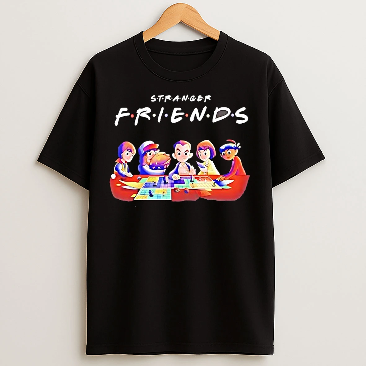 Classic Stranger Friends Stranger Things Board Game Dungeons And Dragons 80s T Shirts