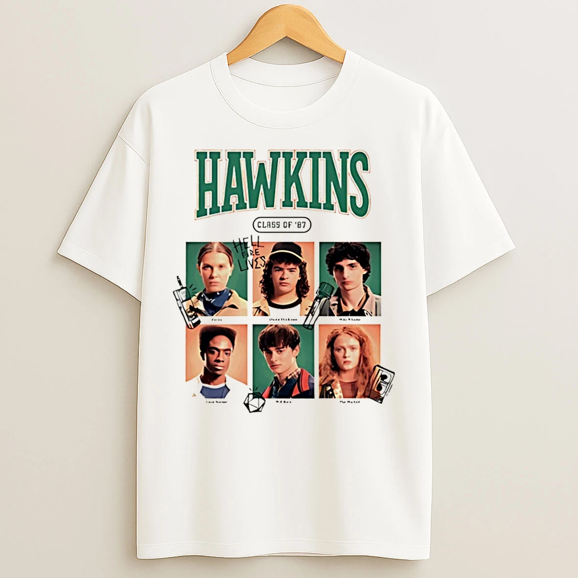 Classic Stranger Thing Hawkins Class Of 87 Christmas T Shirts