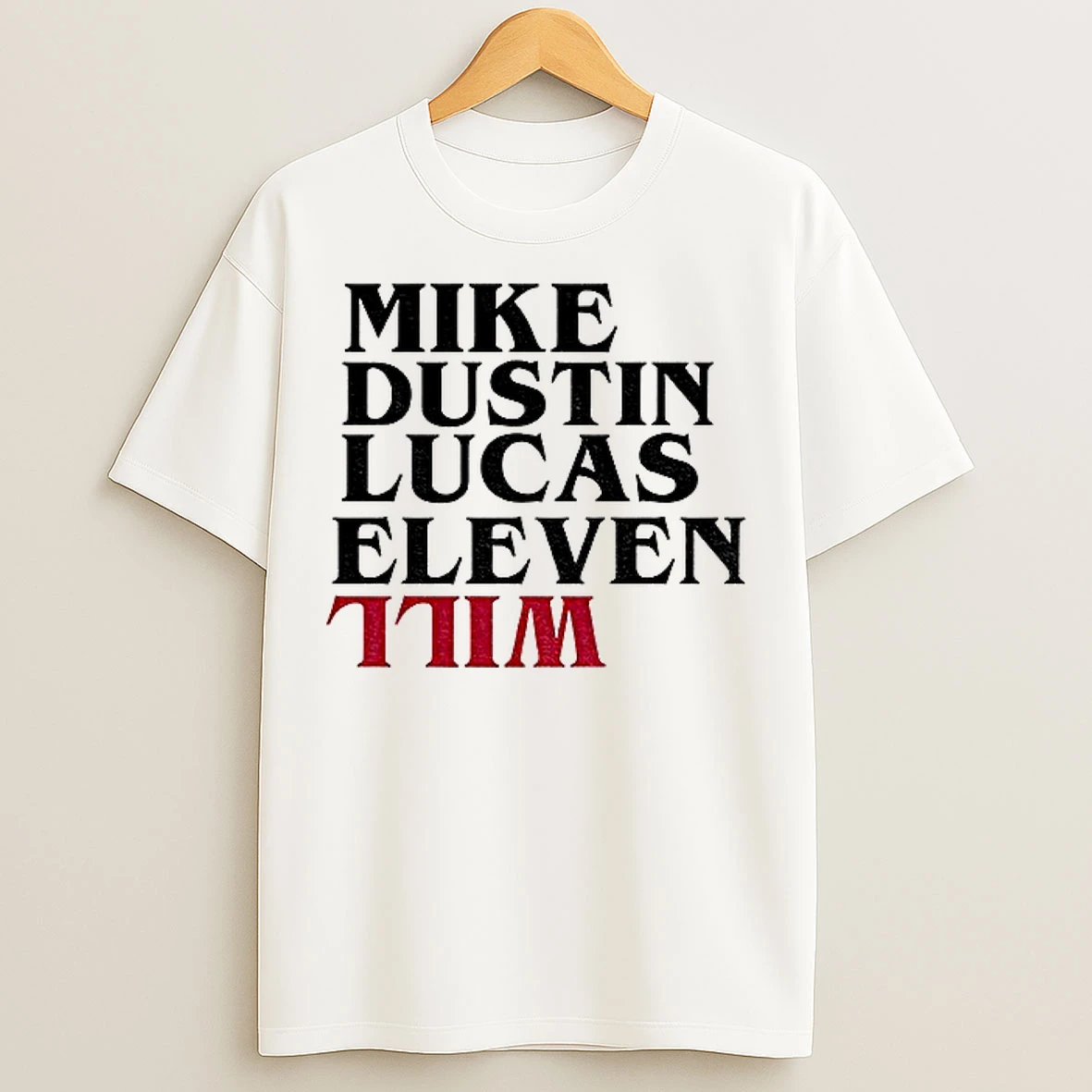 Classic Stranger Things 5 Mike Dustin Lucas Eleven T Shirts