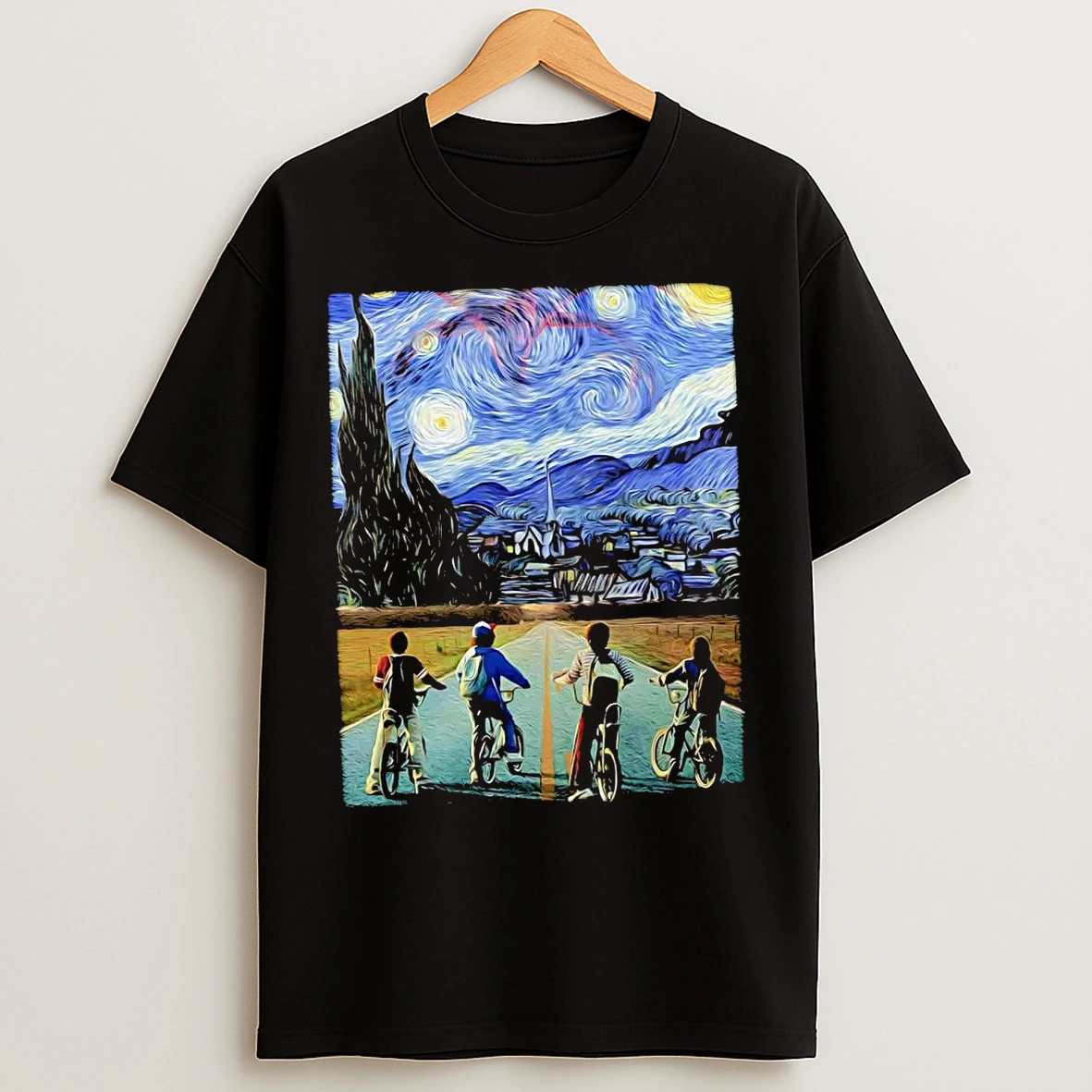 Classic Stranger Things 5 Starry Night T Shirts