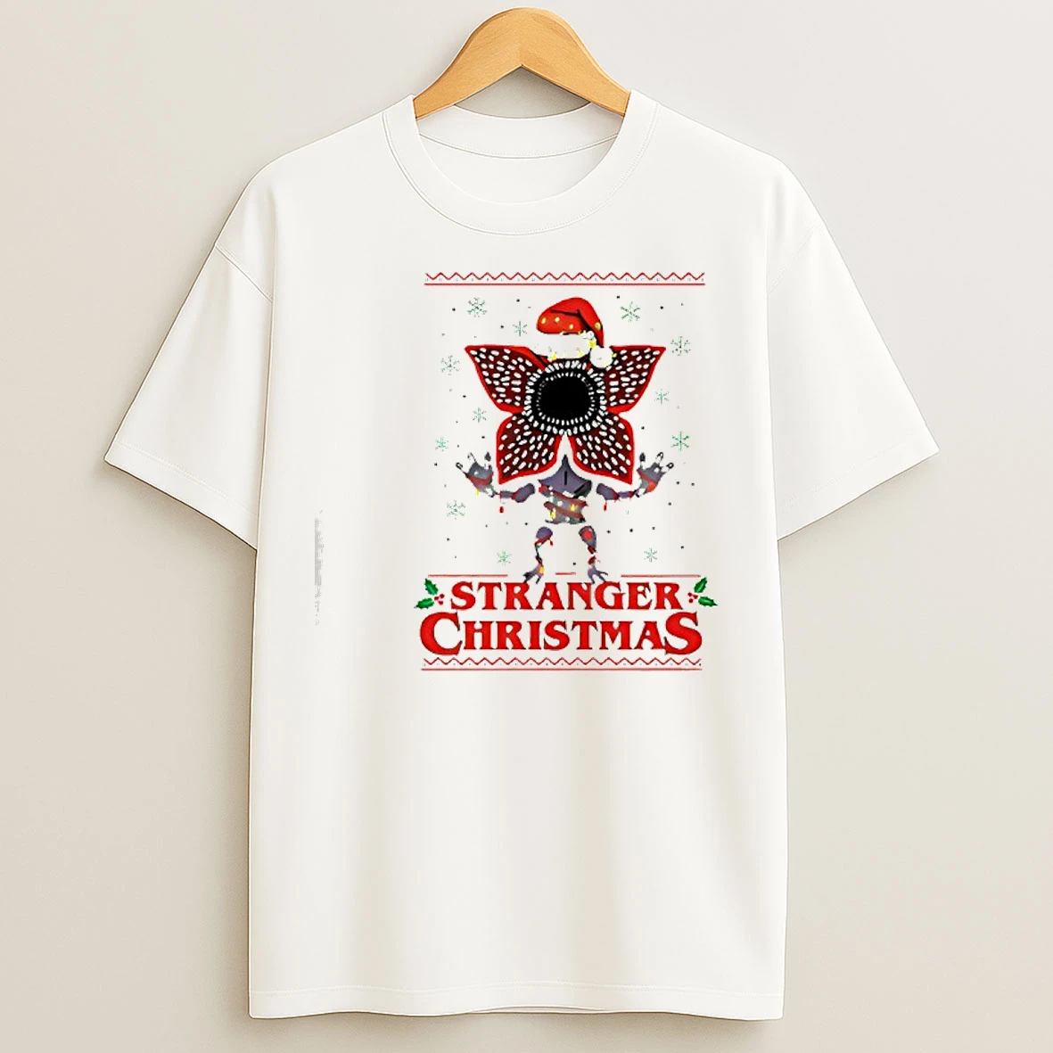 Classic Stranger Things Christmas Merry Upside Down Xmas T Shirts