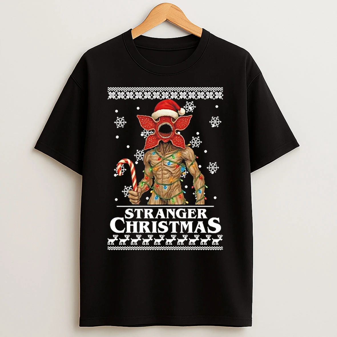 Classic Stranger Things Christmas Stranger Demogorgon T Shirts