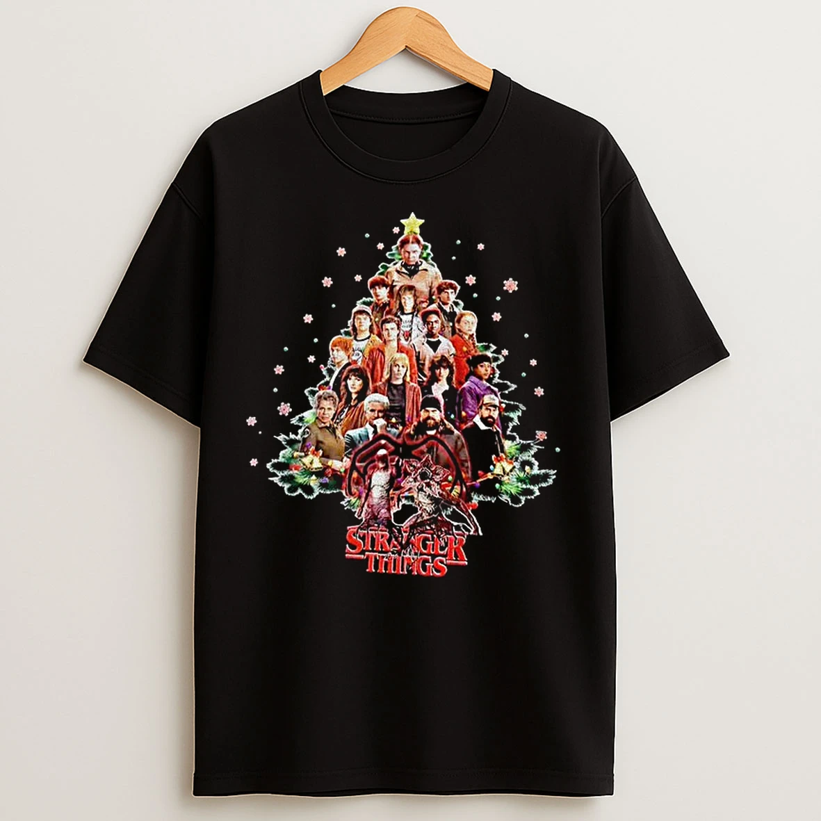 Classic Stranger Things Christmas Tree T Shirts