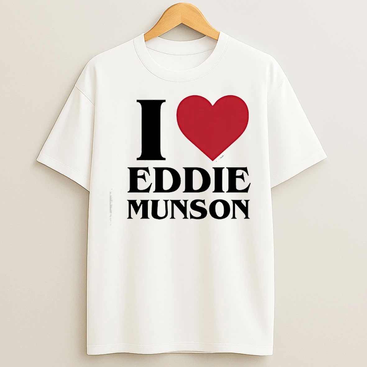 Classic Stranger Things Eddie Munson Heart T Shirts