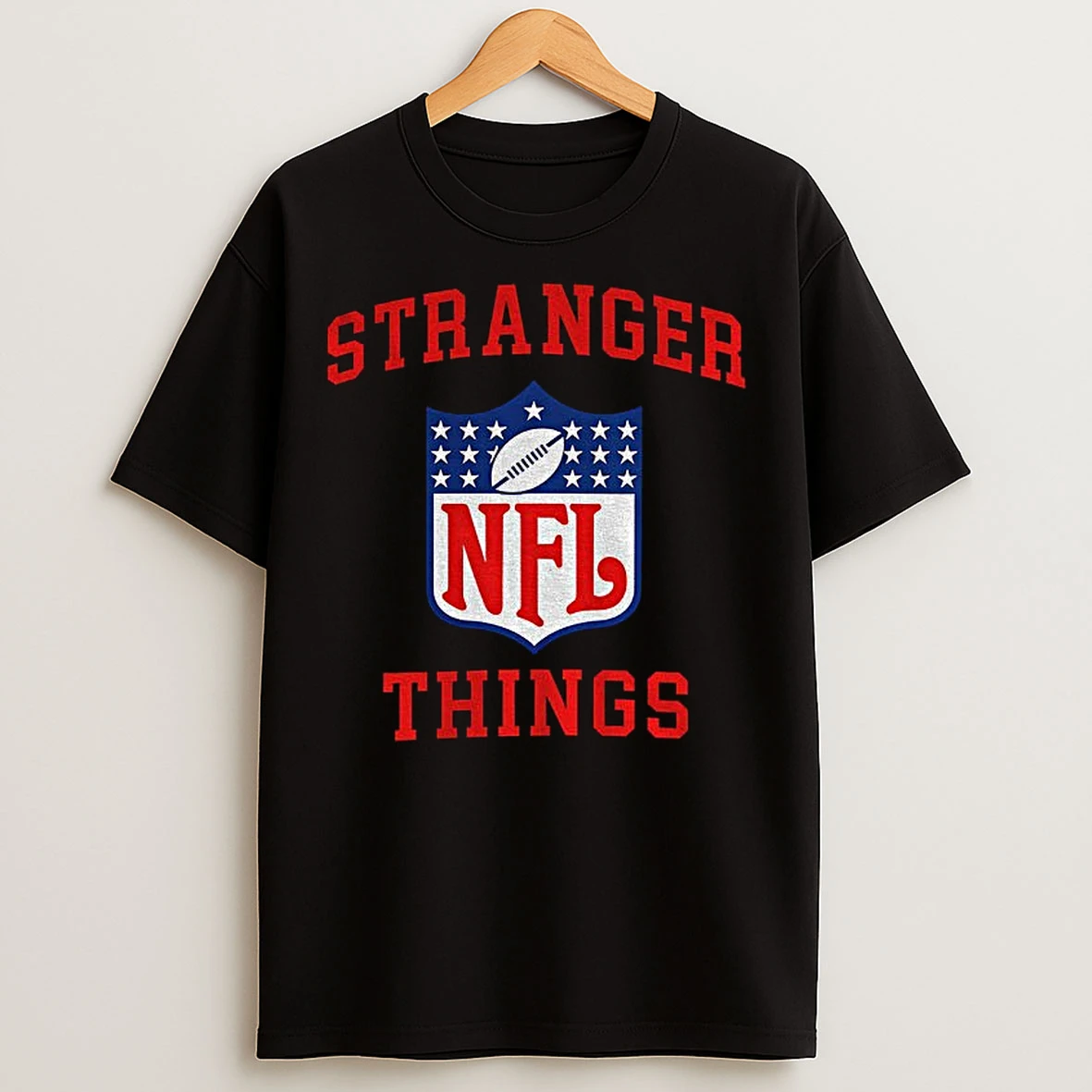 Classic Stranger Things Nfl Football Logo T Shirts