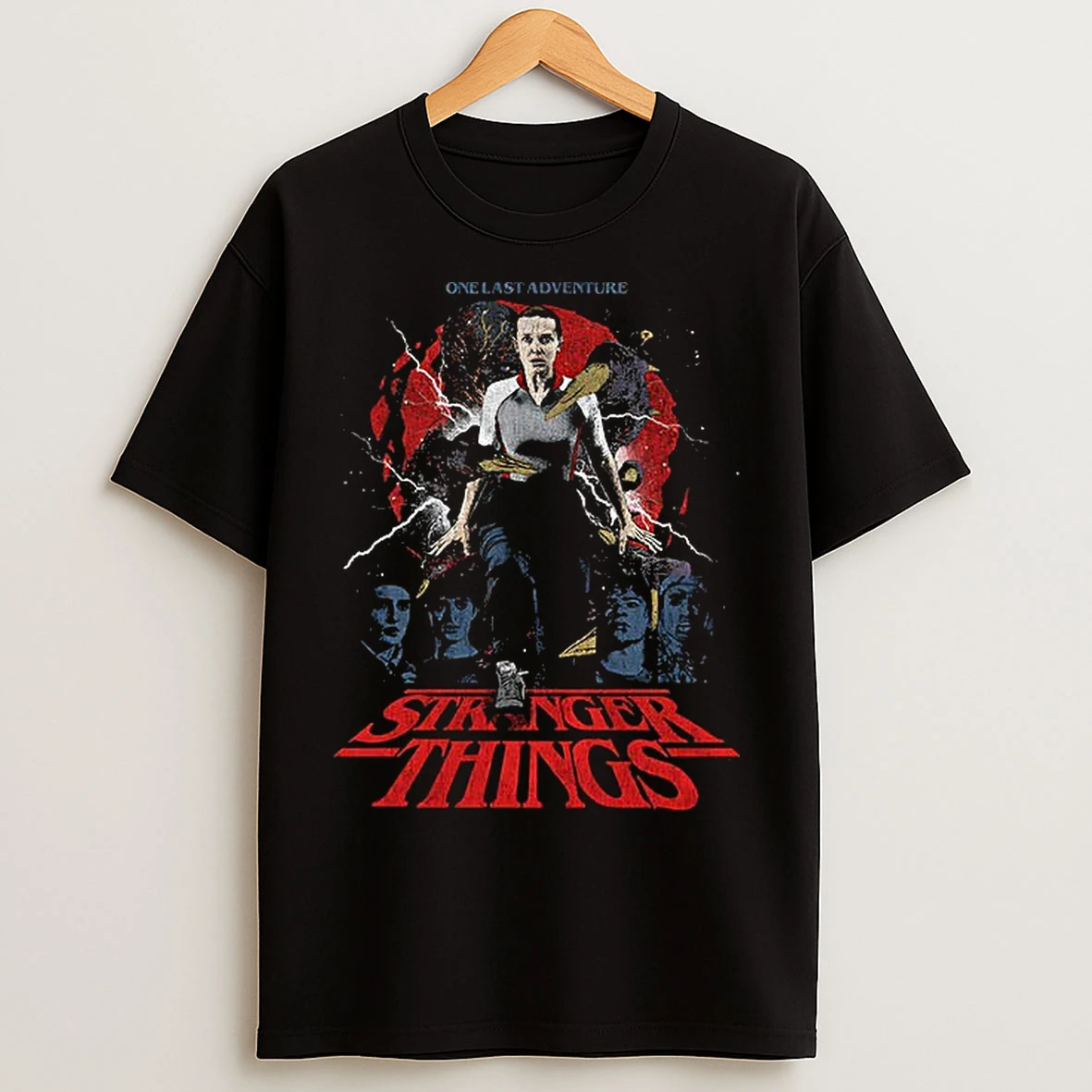 Classic Stranger Things Rucking Fotten X Upside Down One Last Adventure T Shirts