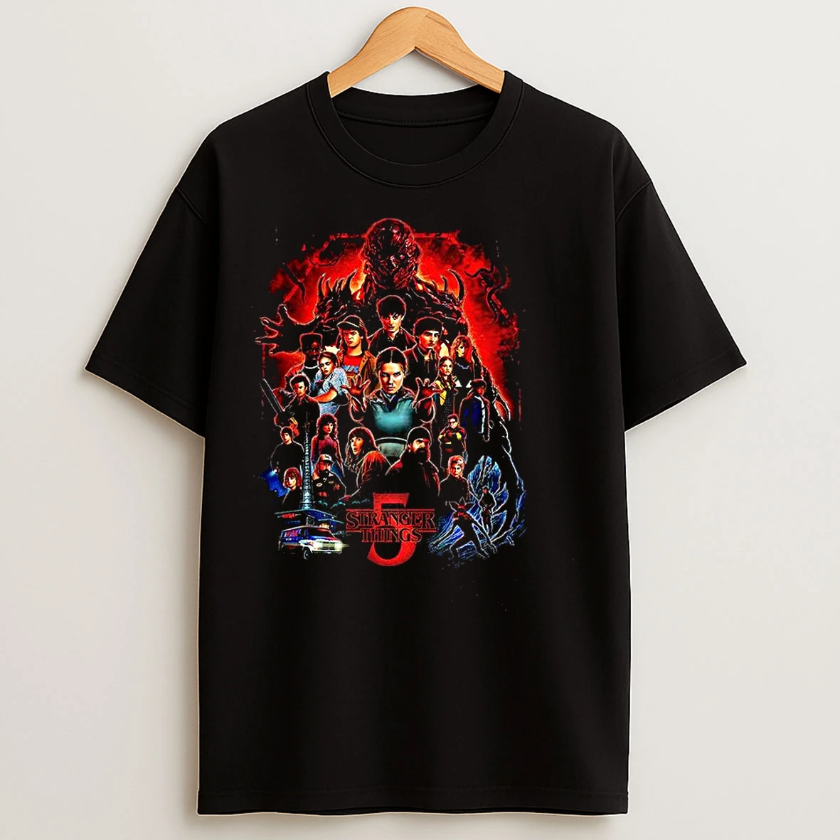 Classic Stranger Things Season 5 Art T Shirts