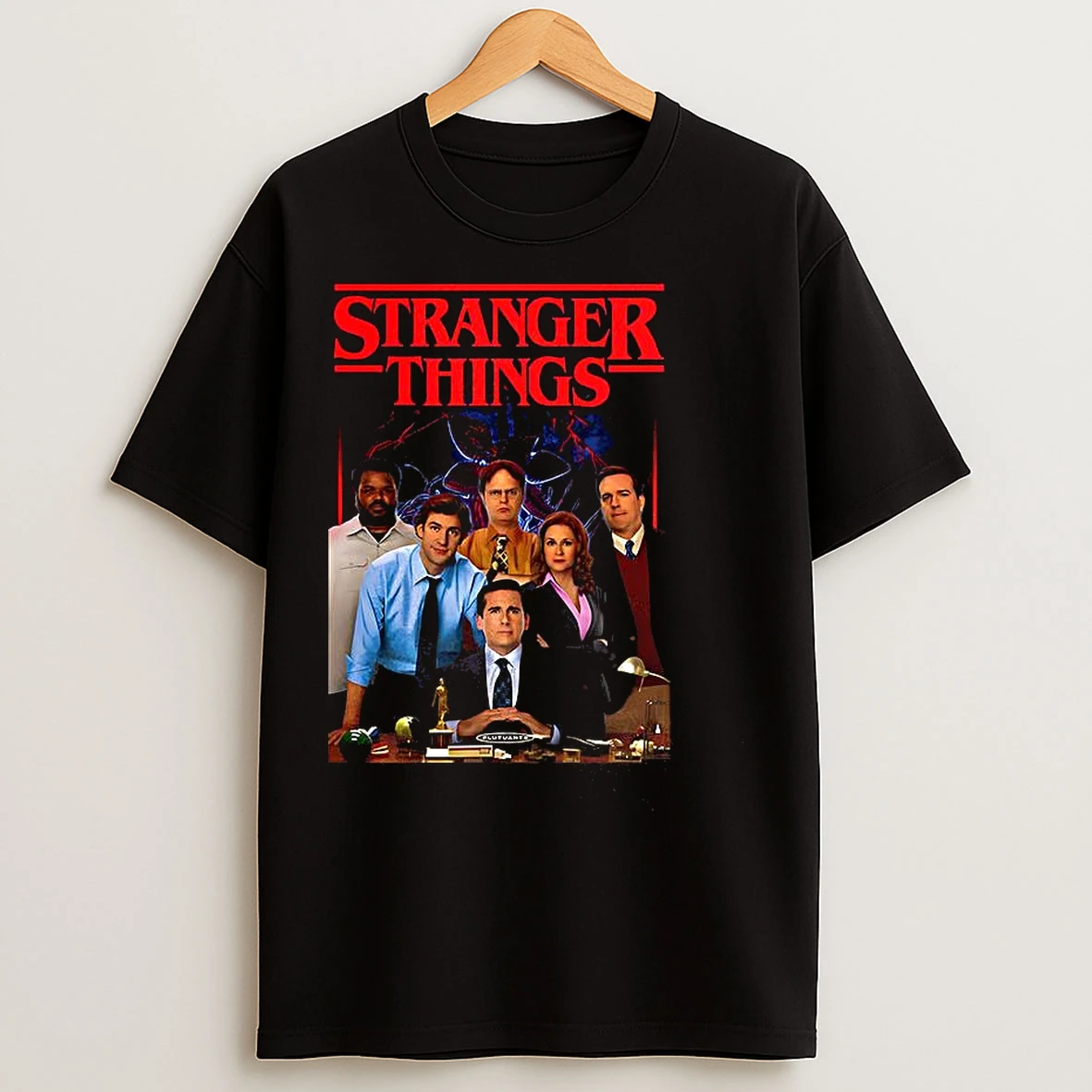 Classic Stranger Things X The Office T Shirts