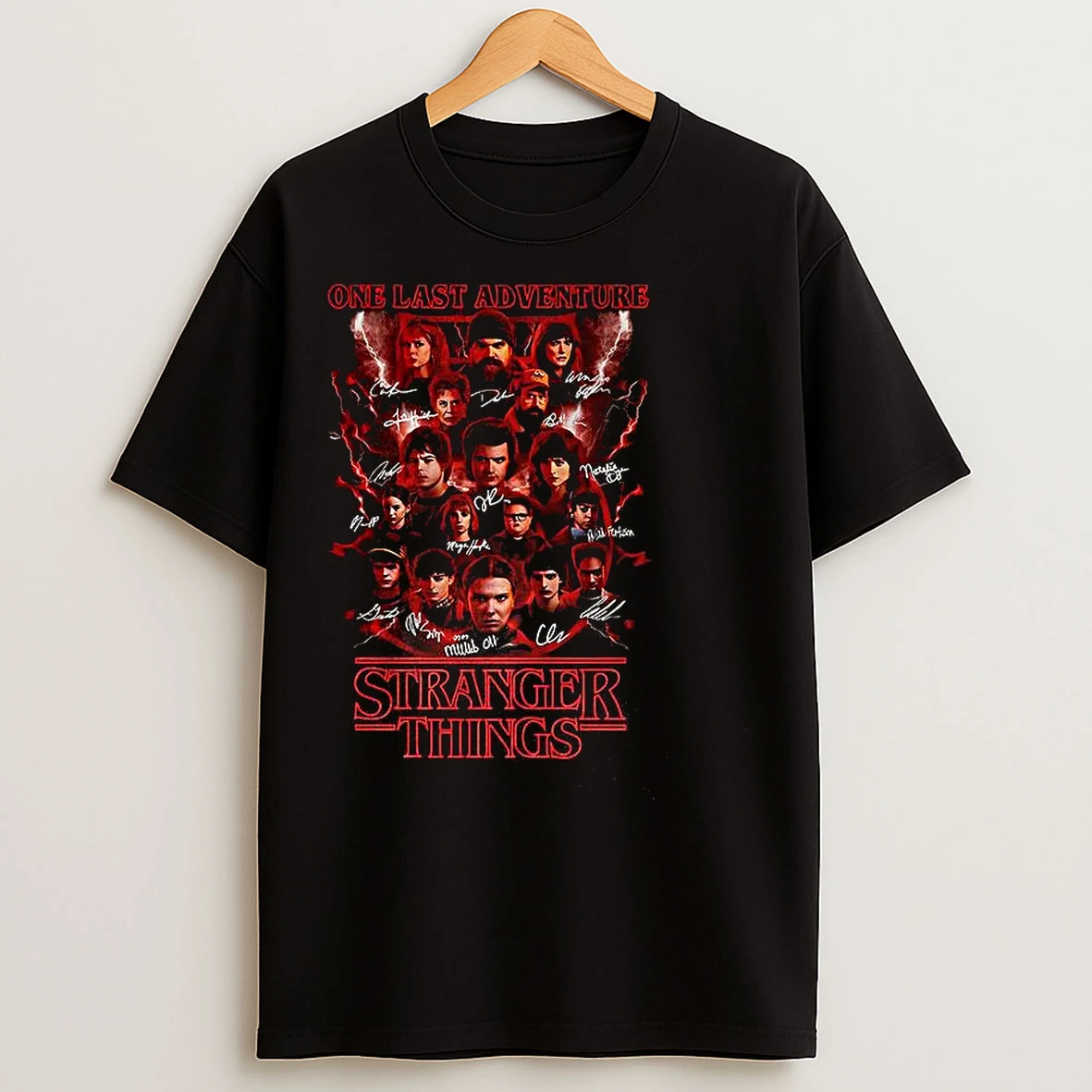 Classic Stranger Things One Last Adventure Signature T Shirts