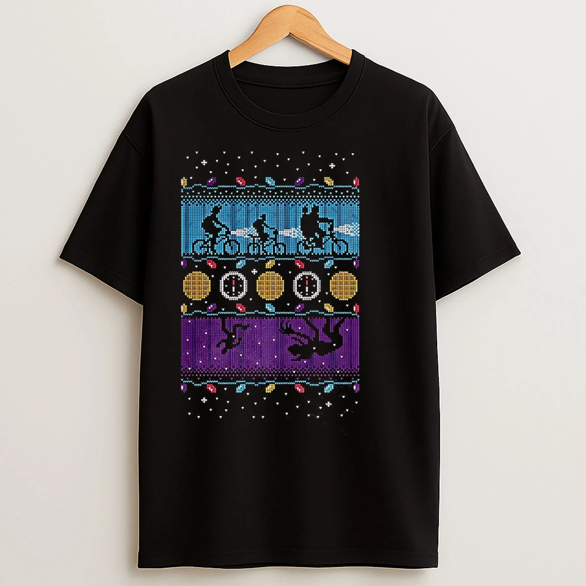 Classic Stranger Things Upside Down Ugly Christmas T Shirts