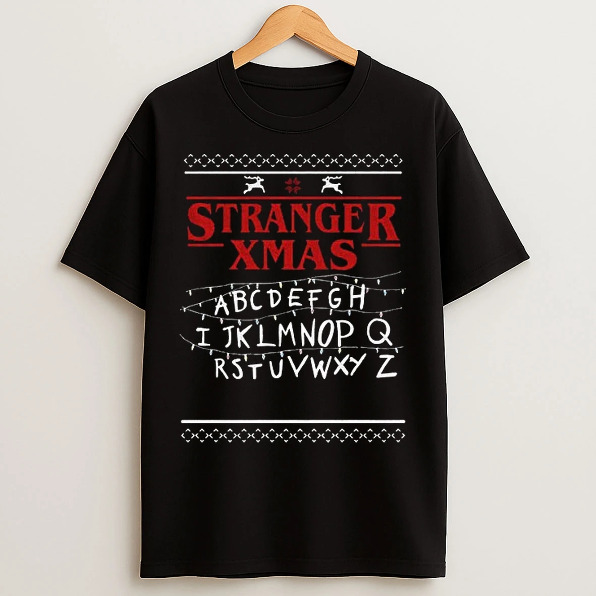 Classic Stranger Xmas Merry Upside Down Xmas T Shirts