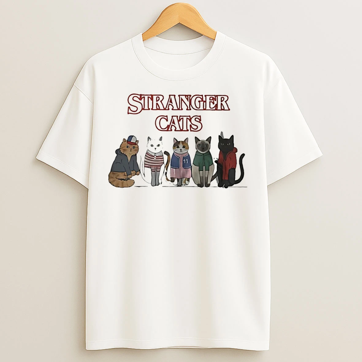 Classic Stranger Cat Stranger Things T Shirts