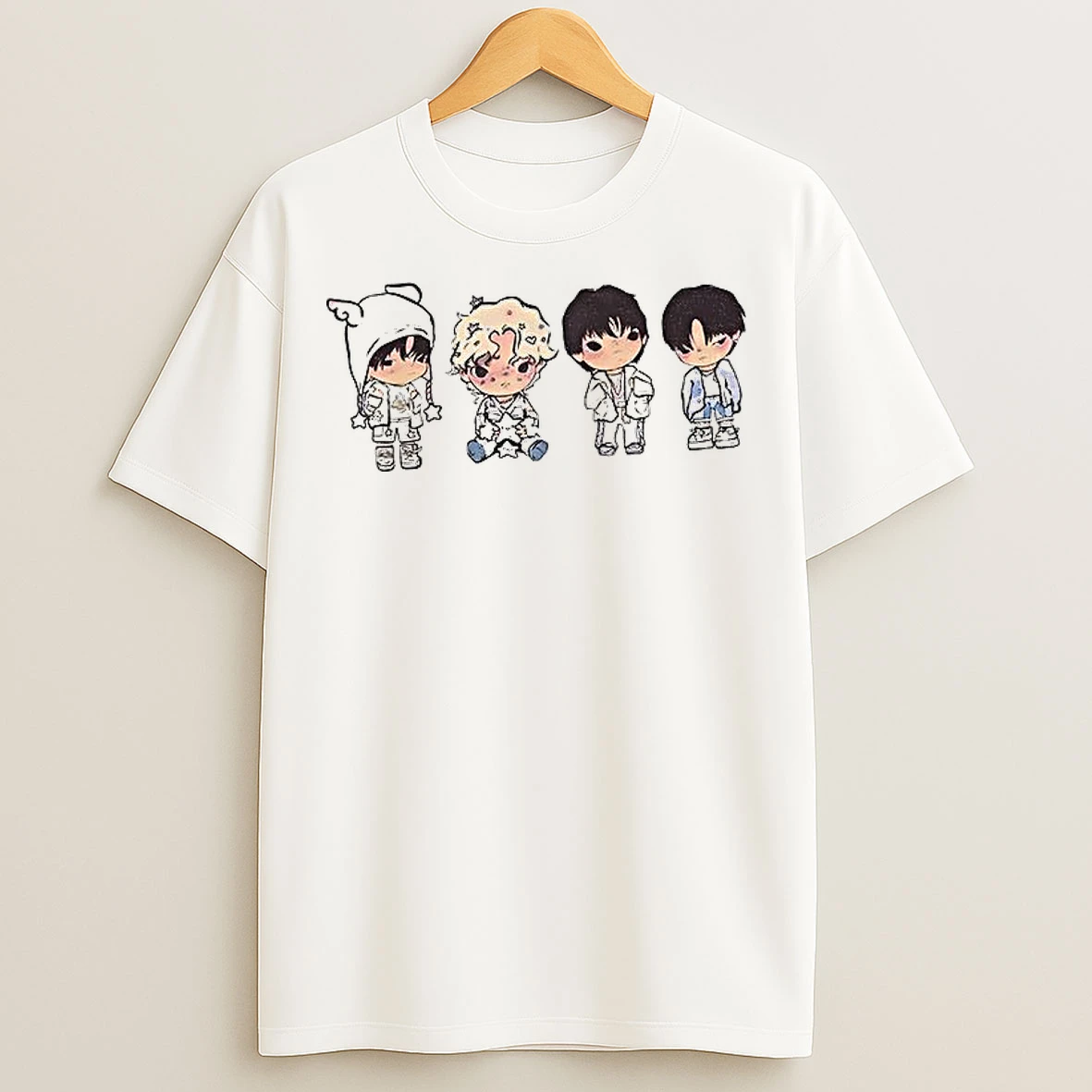 Classic Stray Kids Band Chibi Meme T Shirts